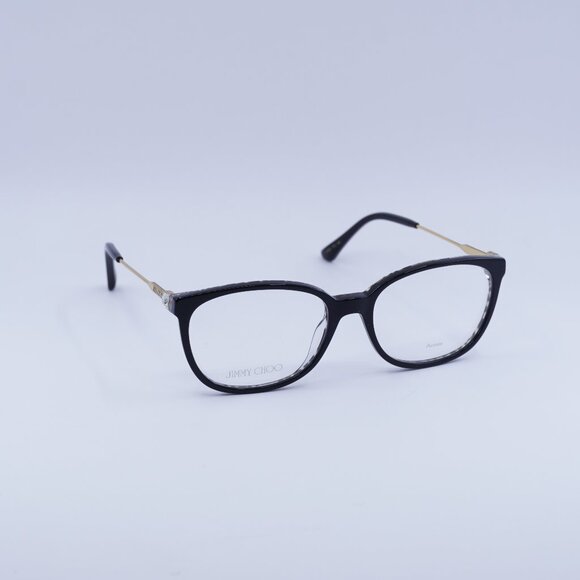 🕶️ New Jimmy Choo JC302 07T3 00 Eyeglasses - Black/Gold Frame 53mm - Picture 1 of 10